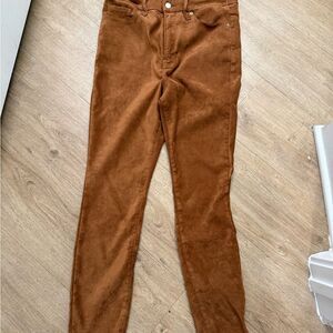 Good American Brown Suede Pants